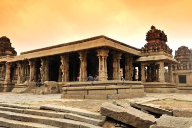 Krishna Tapınağı Hampi Karnataka Hindistan Asya Ekim 2010