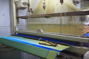 Kanchipuram İpek Sarileri, Kanchipuram Bölgesi, Tamil Nadu, Hindistan