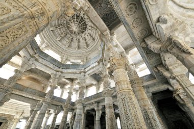 Adinath Jain Tapınağı Ranakpur Rajasthan Hindistan Asya Haziran 2010