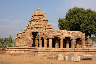 Sangameshvara Tapınağı, Pattadakal, UNESCO Dünya Mirası Alanı, Chalukya Bölgesi, Bagalkot Bölgesi, Deccan Platosu, Karnataka, Hindistan