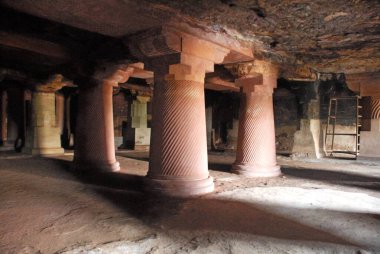 Bagh Mağaraları 1, Shiv Bölgesi, Dhar, Madhya Pradesh, Hindistan