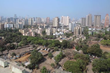 Parel 'in havadan görünüşü, Bombay Mumbai, Maharashtra, Hindistan 