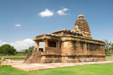 Aihole, Karnataka, Hindistan 'daki Huchimalligudi Tapınağı