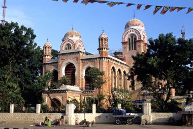 Madras Üniversitesi Senato Binası, Chennai, Tamil Nadu, Hindistan