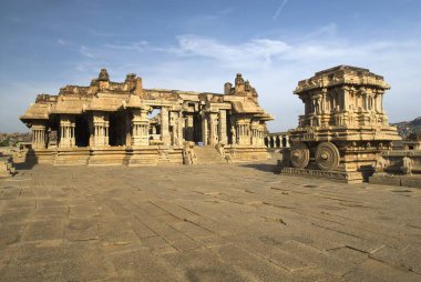 Hampi 'deki Vitthala Tapınağı, Karnataka, Hindistan