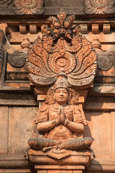 Stock image Sculpture of god and goddesses on the peak of krishna temple , Hampi , Karnataka , India