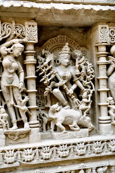 stock image Step Wall Rani ki Vav Patan Gujarat India Asia June 2010