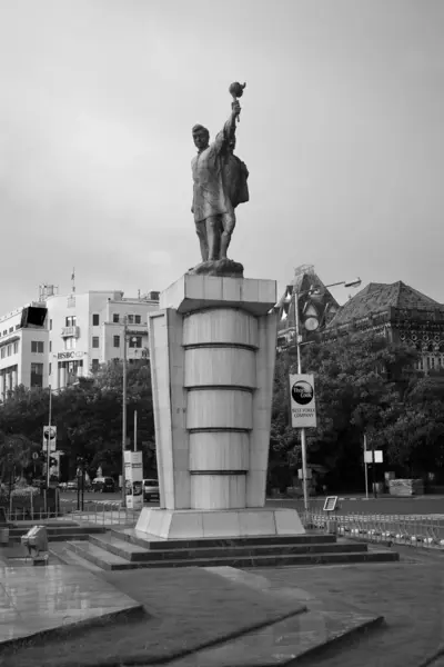 stock image Statue of jai jawan jai kisan, Bombay, Mumbai, Maharashtra, India 11-11-2010 