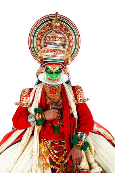 Южноиндийский танец катакали, Керала, Индия  