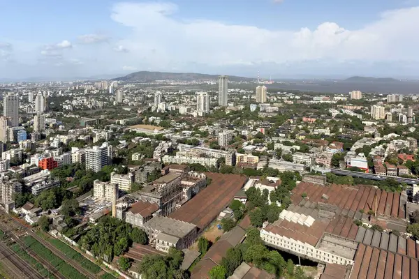 Bombay Mumbai, Maharashtra, Hindistan 'da, Wadala ve matunga ile dadar' ın hava manzarası 