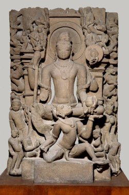 Vishnu, Garuda, Vaishnav tarikatı, Kulturian dönemi, MS 11, Bilahari, Jabalpur, Madhya Pradesh, Hindistan 'da bulundu. 