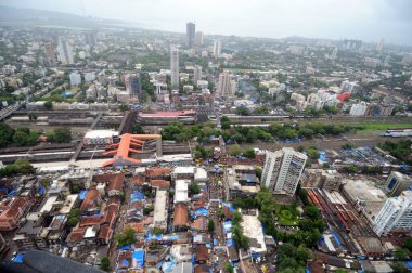 Dadar, Bombay Mumbai, Maharashtra, Hindistan hava manzarası 
