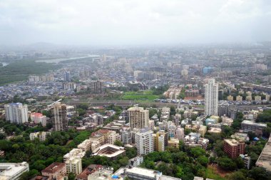 Mahim, Bombay Mumbai, Maharashtra, Hindistan hava manzarası  