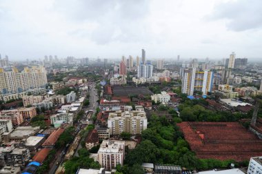 lalbaug, Bombay Mumbai, Maharashtra, Hindistan hava manzarası  