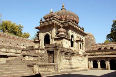 Maheshwar Tapınağı, Nimad Bölgesi, Madhya Pradesh, Hindistan 