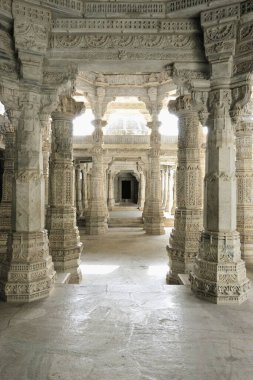 Adinath Jain Tapınağı Ranakpur Rajasthan Hindistan Asya Haziran 2010