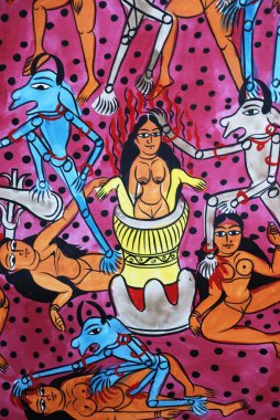 madhubani painting in india clipart