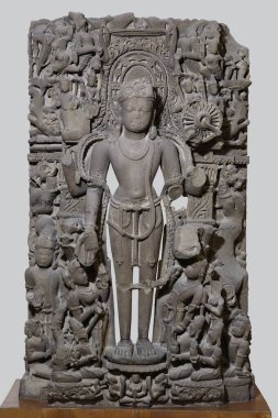 Vishnu, M.S. 12. yüzyıl, Vaishnav tarikatı, Kalturian dönemi, Barahata, Narsinhpur, Madhya Pradesh, Hindistan 'da bulundu. 
