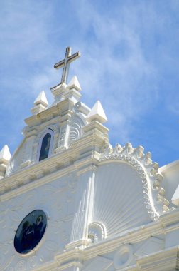 Beyaz kutsal kilise Goa Maharashtra Hindistan Asya Eylül 2010 