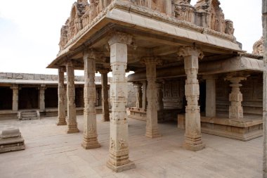 Ramchandra Tapınağı, Hazara Rama, Hampi, Vijayanagar, UNESCO Dünya Mirası alanı, Deccan Platosu, Taluka Hastanesi, Bellary Bölgesi, Karnataka, Hindistan