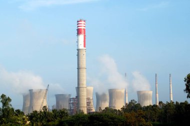 Neyveli Lignite Şirketi Termik Santral II NLC, Tamil Nadu, Hindistan