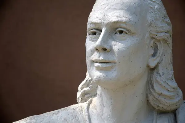 stock image Statue of Shri Arya Bhat at IUCAA Inter_University Centre of Astronomy and Astrophysics in Pune University, Pune, Maharashtra, India 