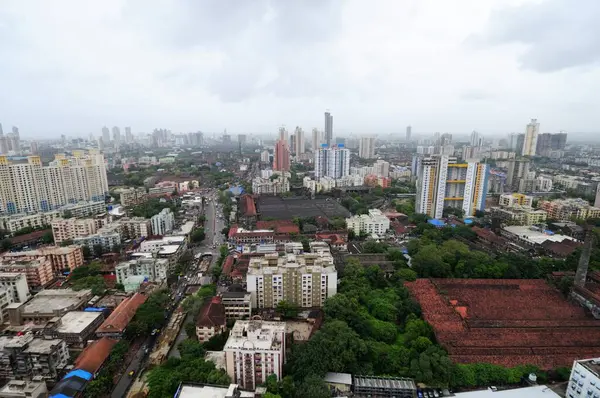 lalbaug, Bombay Mumbai, Maharashtra, Hindistan hava manzarası  