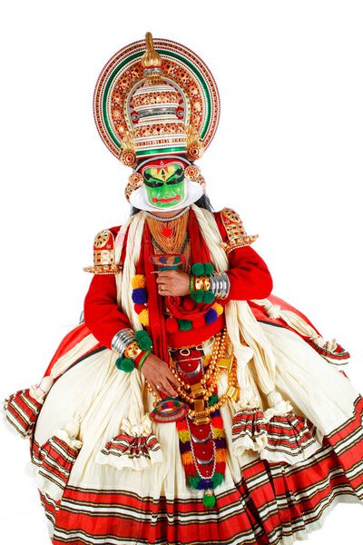 Южноиндийский танец катакали, Керала, Индия  