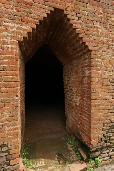 stock image Remains of ancient Nalanda university , Bihar , India