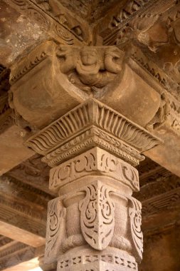 Maharani Nohala tarafından inşa edilen tapınak Kalchuri Kralı Yuvraj devinin karısı Damoh Jabalpur yolu, Nohata köyü, Byarama Bölgesi, Madhya Pradesh, Hindistan