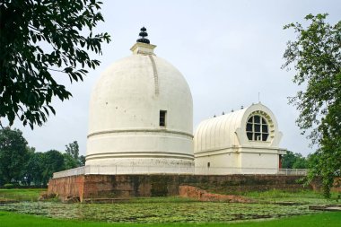 Efendi Buda Nirvan stupa Mahaparinivan Tapınağı, Kushinagar, Uttar Pradesh, Hindistan 