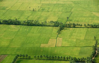Andhra Pradesh, Hindistan 'ın havadan görünüşü 