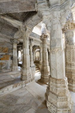 Adinath Jain Tapınağı Ranakpur Rajasthan Hindistan Asya Haziran 2010