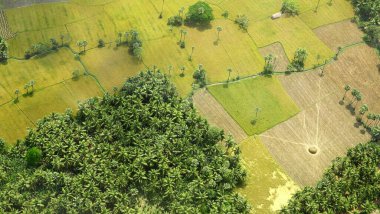 Andhra Pradesh, Hindistan 'ın havadan görünüşü 