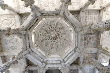 Adinath Jain Tapınağı Ranakpur Rajasthan Hindistan Asya Haziran 2010