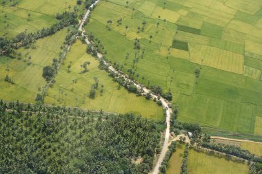 Andhra Pradesh, Hindistan 'ın havadan görünüşü 