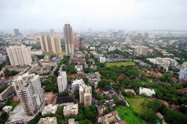 Parel Lalbaug, Bombay Mumbai, Maharashtra, Hindistan hava manzarası 