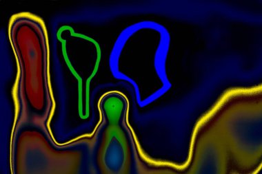 Soyut konsantrasyon yaratıcılığı, modern sanat fotoğrafçılığını görün ve hayal edin.