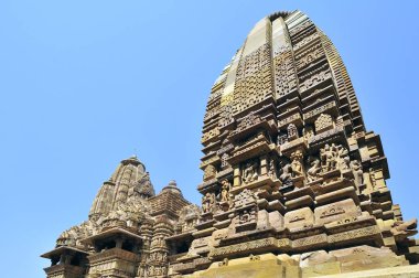 Khajuraho lakshmana tapınağı plinth madhya pradesh Hindistan
