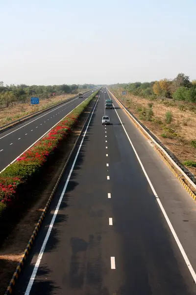 Stock image Ahmedabad Vadodra express highway in Gujarat , India