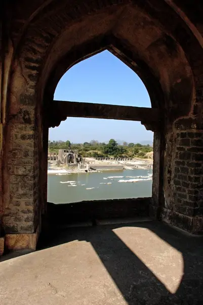 stock image Champa Baodi from Jahaz Mahal, Mandu, District Dhar, Madhya Pradesh, India 