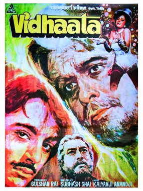 Indian bollywood hindi film poster of vidhaata India   clipart