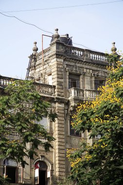 Eski bina Framjee Dinshaw Sanatoryumu Parsi Tröstü 1902; Mukesh Chowk Bomanji Petit Yolu; Grant Yolu; Bombay Mumbai; Maharashtra; Hindistan