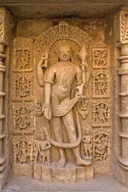 Kraliçe heykeli, Patan, Gujarat, Hindistan 