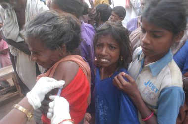 Hasar, Doğal Afet Tsunami Deniz Zemininde Deprem, Nagapattinum, Velankanni, Tamil Nadu, Hint Okyanusu, Hindistan - 27 Aralık 2004 