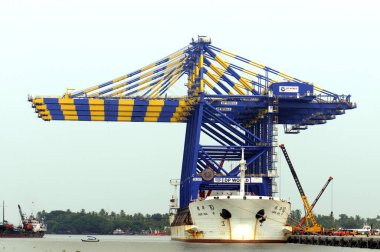 Çin Nakliye Turnası, Ernakulum Limanı, Kerala, Hindistan 