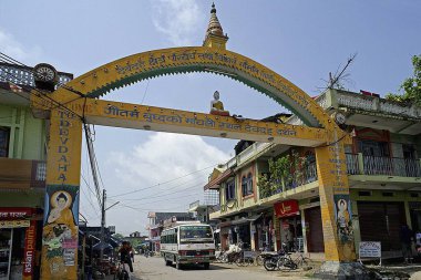 UNESCO Dünya Mirası Devmore Mayadevi 'nin doğduğu yer Lord Buddha' nın annesi Lumbini, Nepal 