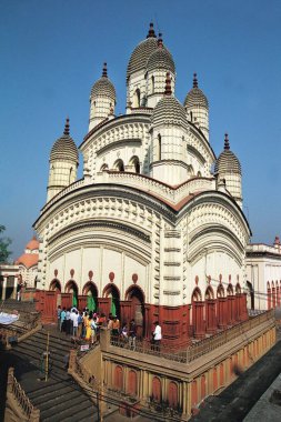 Dakshineswar kali temple, kolkata, west bengal, india, asia   clipart