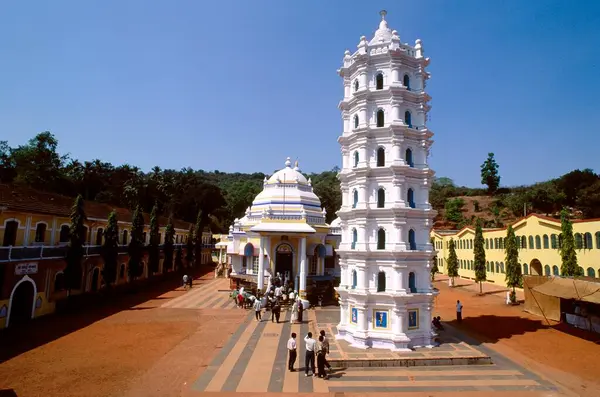 stock image Shri Shree Mangesh Temple Mangeshi temple , goa , india