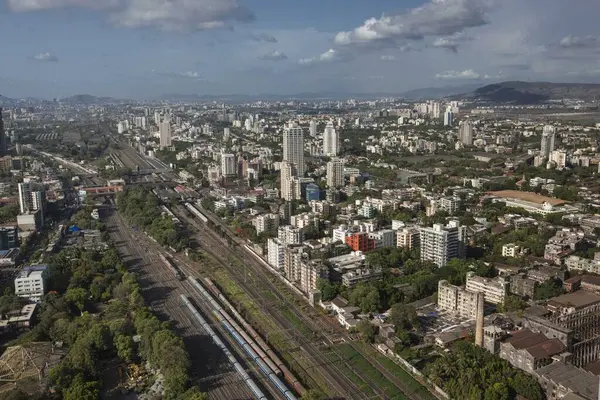 View Aerial, Mumbai, Maharashtra, Hindistan, Asya 